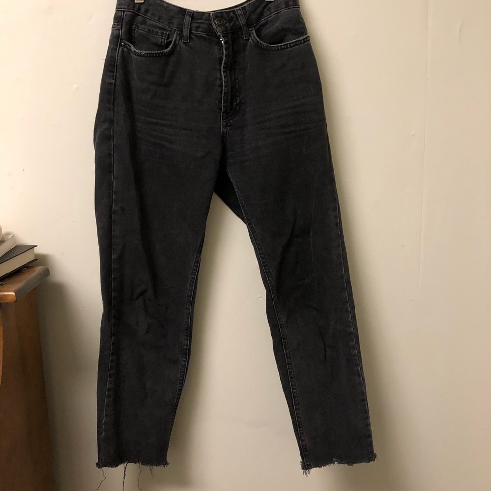 BDG mom jeans, washed black
